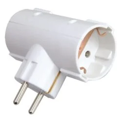 ΑΝΤΑΠΤΟΡΑΣ ΤΑΦ ΣΟΥΚΟ ΣΕ 2 ΣΟΥΚΟ ΚΑΘΕΤΟΣ ΛΕΥΚΟΣ EUROLAMP 147-10004