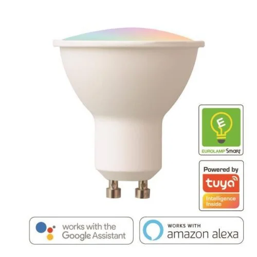 ΕΞΥΠΝΗ ΛΑΜΠΑ led gu10 4,5w rgb+2700k+6400k v tac sku 2750