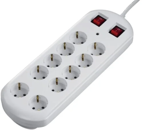ΣΠΑΣΤΟ ΠΟΛΥΠΡΙΖΟ 5 ΘΕΣΕΩΝ + 2 usb ΜΕ 1,4μ. ΚΑΛΩΔΙΟ ΚΑΙ ΔΙΑΚΟΠΤΗ brennenstuhl 1155350210