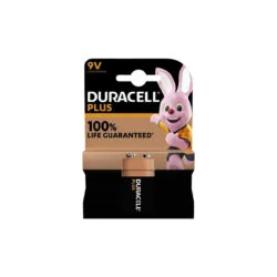 ΜΠΑΤΑΡΙΑ ΑΛΚΑΛΙΚΗ 9V 100% PLUS POWER DURACELL (6LR61/MN1604)