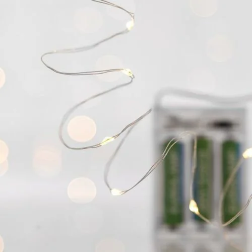 ΛΑΜΠΑΚΙΑ 20led copper ΘΕΡΜΟ ΦΩΣ ΜΕ ΜΠΑΤΑΡΙΑ eurolamp 600 11221