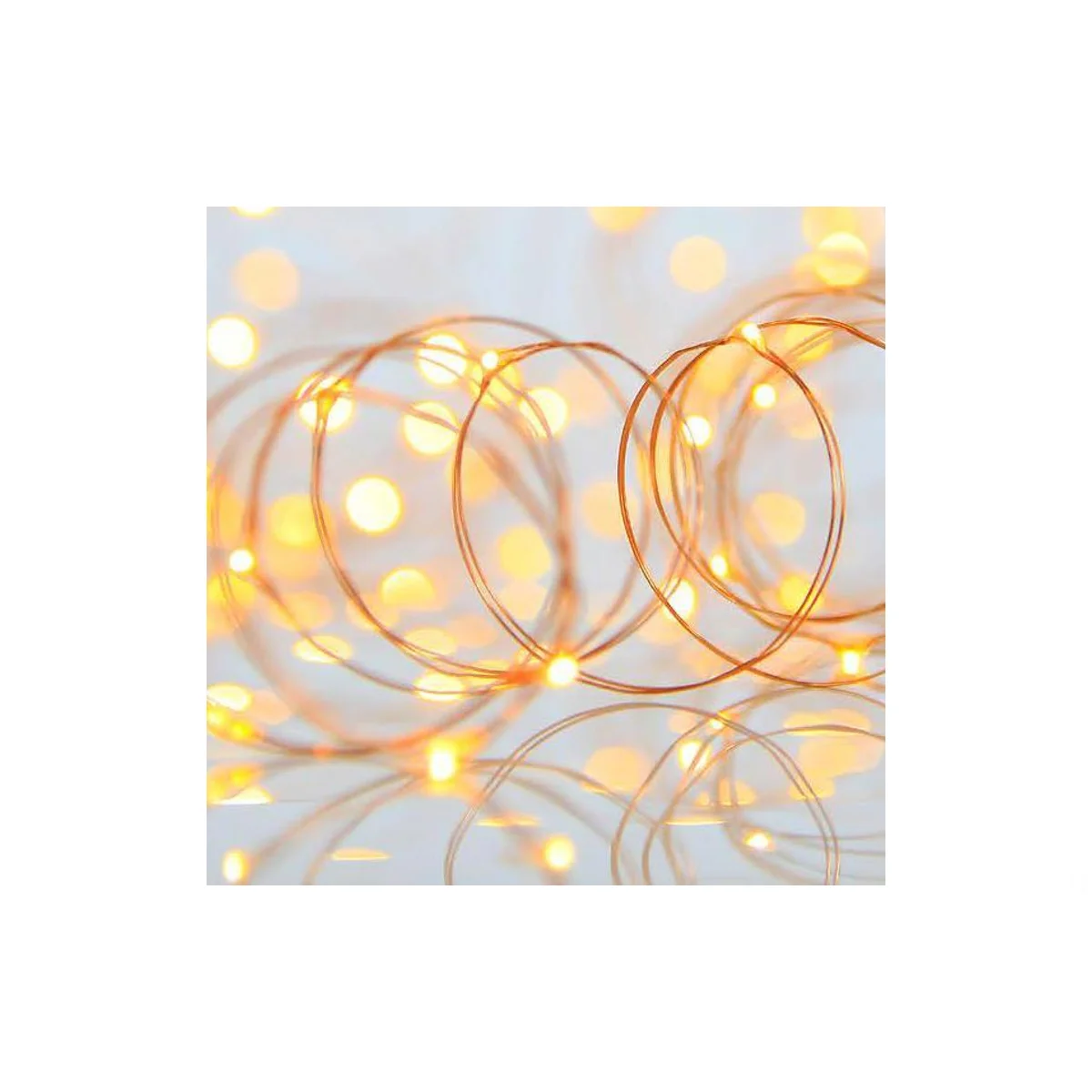 ΛΑΜΠΑΚΙΑ 100led copper 2800k ΦΩΣ ΜΕ ΜΕΤΑΣΧΗΜΑΤΙΣΤΗ ip44 eurolamp 600 11734