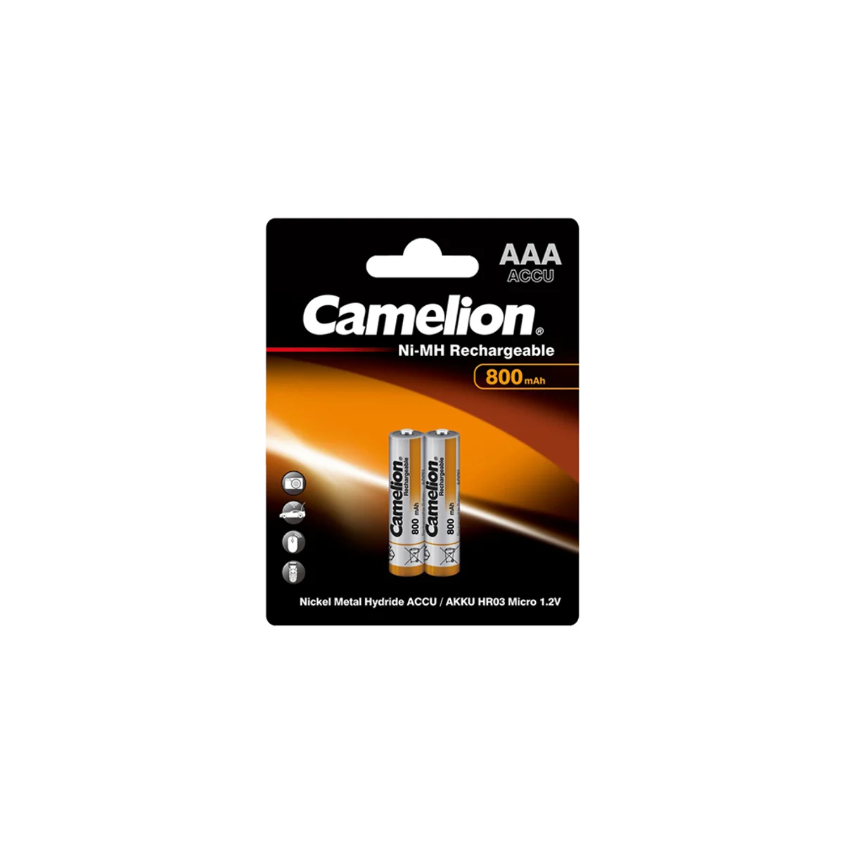 ΕΠΑΝΑΦΟΡΤΙΖΟΜΕΝΕΣ ΜΠΑΤΑΡΙΕΣ aaa 800mah camelion nh aaa800bp2