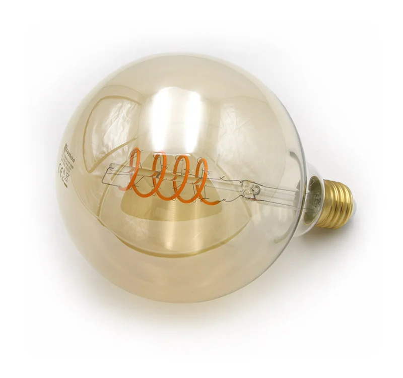 ΛΑΜΠΑ cog spiral globe Φ125 Ε27 6w ΝΤΙΜΑΡΙΖ. ΜΕΛΙ 1800Κ 13 27125960019 adeleq