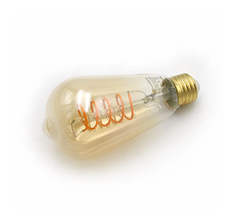 ΛΑΜΠΑ led cog spiral ΑΒΟΚΑΝΤΟ st64 Ε27 6w ΝΤΙΜ. ΜΕΛΙ 1800Κ 13 2764960019 adeleq